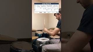 Simple & smooth linear fill that locks right into the groove by keeping the backbeat on 2 and 4.