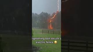 These terrifying close-range lightning#usnews #carzyweather #lightningstrike