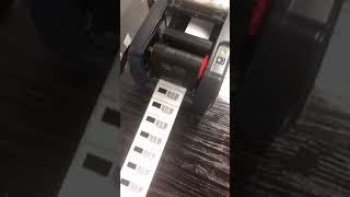 wax ribbon printing in coated paper