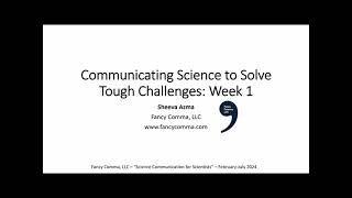SciComm Course - Week 1 - "What is science communication?"