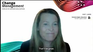 Change management for AI in higher education