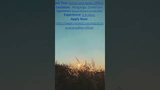 Access and Safety Officer #joboppurtunities #ngoera #jobapplication #remotejobhunt #jobsearch  #job
