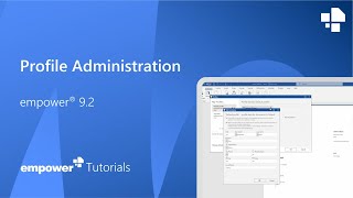 Profile Administration in empower®