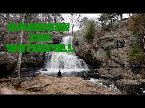 PEACEFUL WATERFALL.  RELAXING MUSIC.  MINDFULNESS.  EAST HADDAM CONNECTICUT.