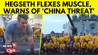 Pete Hegseth Boards Warship in Singapore, Joins Troops In High Stakes Military Training | N18G