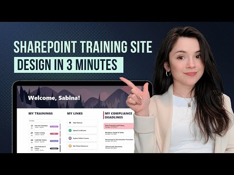Design a SharePoint Training Site in 2025