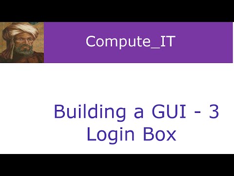 How to build GUIs (login Box) - Lesson 3
