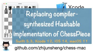 macOS Cocoa 046: Replacing compiler synthesized Hashable implementation of ChessPiece