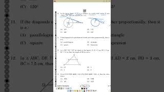 Maths PYQ of 2024 for Class 10 (Circle and Tangents)