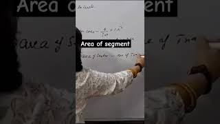 #maths #formula of area of segment