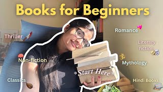 📚BEST BOOKS TO START READING | Don’t Know Where to Start? Start Here💭✨ (Beginners Guide in Hindi)