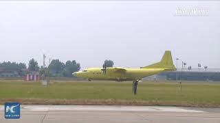 New Chinese-made Y-8 aircraft makes successful maiden flight
