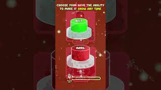 Choose One Button Christmas Edition Boy or Girl #kidsfun #kidsquiz #shorts #newyear