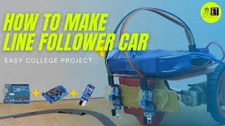 How To Make A DIY Arduino Line Follower Car|Arduino Project🤖🤖