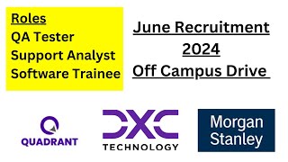 Freshers Job Opening Tamil | Off Campus Drive 2024 |Support Jobs Tamil | Automation Testing Jobs