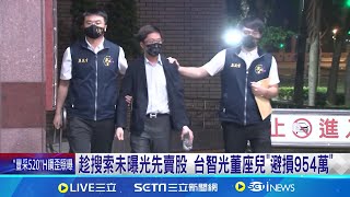 趁搜索未曝光賣股 台智光董座兒李嘉豪"避損954萬" 得知庫藏股消息 李嘉豪偷買股狂撈1361萬 李嘉豪趁父遭搜索約談 急賣股票"避損逾954萬"│記者 沈宛儀 王承義│20240719│三立新聞台