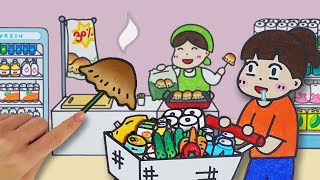 🛒🥕마트에서 장보고 정리하기 스톱모션 :: 셀프어쿠스틱