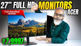 ₹7,999/- 🔥 27" Full HD Monitor ⚡ Full Detailed Review 🔥 Best Monitor for Gaming & Editing