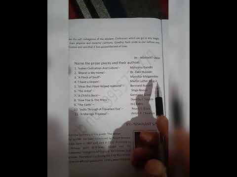 English prose book author name bseb 2021-22 exam