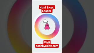 animated loader using html css #codebyrolex #webdesign #shortvideo #html #webdevelopment