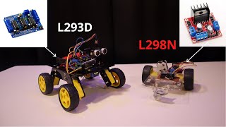 L298N vs L293D motor drivers | comparison and build up| which motor driver to use for projects.