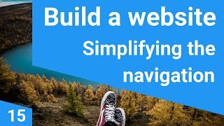 Build a responsive website tutorial 15  - Simplifying the navigation with includes