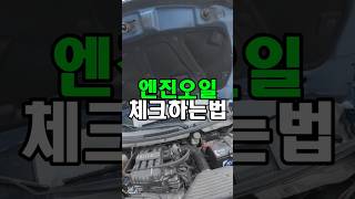 엔진오일 셀프 체크해보기 쉬위요 #자동차관리 #자동차정비 #자동차관리