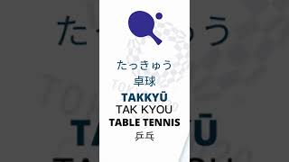 【日文单词】奥运会运动项目怎么说？ #shorts