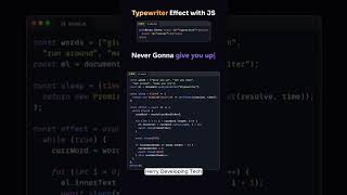 ✨ "Typewriter Effect with JavaScript: Modern & Cool Animation! 💻✨||#shorts #short #coding #2025