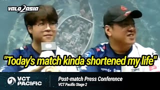 DetonatioN FocusMe (DFM vs. TLN) 2025 VCT Pacific Stage 2 Post-Match Press Conference