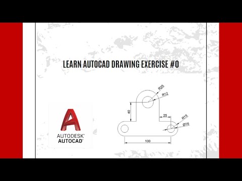 learn Autocad drawing exercise #0