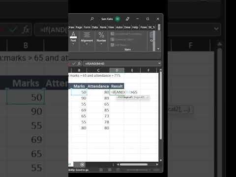 Excel Interview Question: Adding Pass/Fail to Student Results