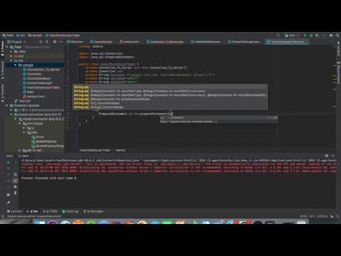 insert data to user table using java and mysql