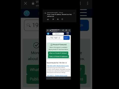 2nd time saying that the ip is a private