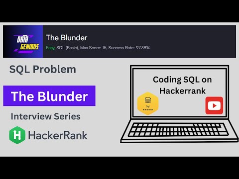 The Blunder | Hackerrank | Advance SQL | Ceiling Function | Data | Interview  Prep | Data Genious