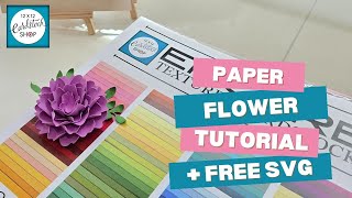 How To Make A Shaped Paper Flower + Free SVG