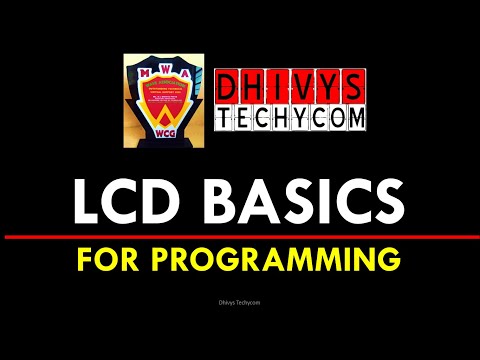 Basics of LCD Programming | 8051 | Dhivys Techycom