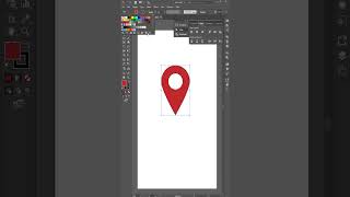 Location Icon Design Adobe Illustrator #shortsfeed #shorts #ytshorts