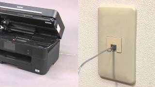 Connect telephone line and power cords [Brother Global Support]