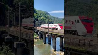 紅鴨鴨大聲的「叭～」「轟轟轟」通過😍 #taiwanrailway #train
