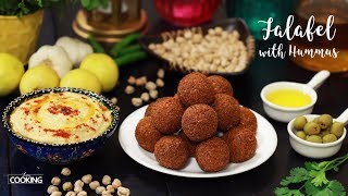 Falafel with Hummus | Homemade Hummus Dip | Chickpea Recipe