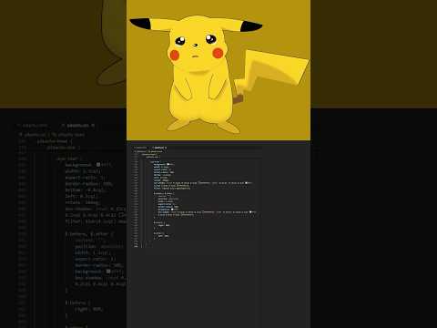 Draw a Pikachu with CSS