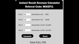 Instant Recall App, Where You Can You Make $11K /Month Recurring with only 30 Recruits #shorts😎📱