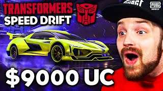 LUCKY $9,000 UC TRANSFORMERS SPEED DRIFT 🔥 PUBG MOBILE