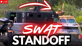 🔴 SWAT STANDOFF!! San Antonio. ARMED SUSPECT!! Police. SHOOTING THREAT. Texas. LIVE.