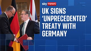 Merz pleased with 'historic' UK treaty - but brands Brexit 'deplorable'