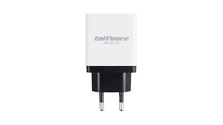 Taffware Charger USB 3 Port Qualcomm QC 3.0 EU Plug - AR-QC-03 - 7RAD05BK