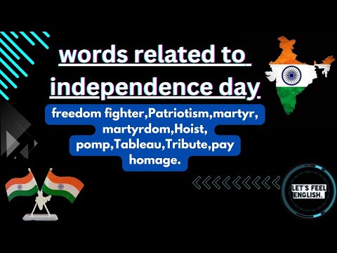 Words related to independence day🇮🇳 || learn English