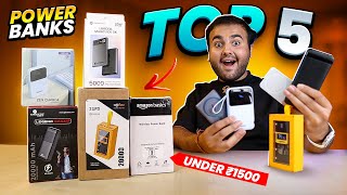 TOP 5 Best & Unique POWER BANKS under ₹1500/- in 2025 🤯🔥