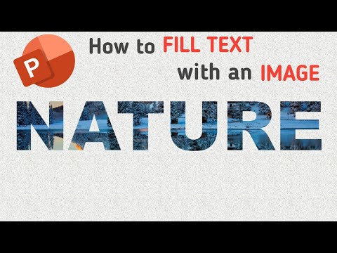 How to Fill Text with an Image in PowerPoint